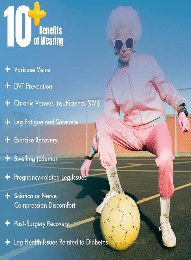 FOFLORA Compression Socks for Women & Men 7 Pairs Knee High Compression Socks 20-30 mmhg Best for Running,Nurse,Travel - Image 5